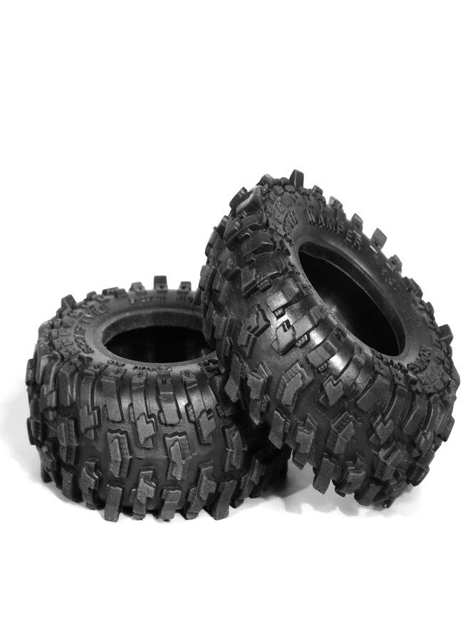 Dantenron 1.0 RC Rubber Crawler Tires With Foam Insert All Terrain 1/24 1/18 Rock Mud Wheel Tyres For 1:18 1:24 Crawler Car Axial SCX24 FMS AX24 FCX18 FCX24 TRX4M 1.0" Beadlock Hubs 4PCS - Image 2